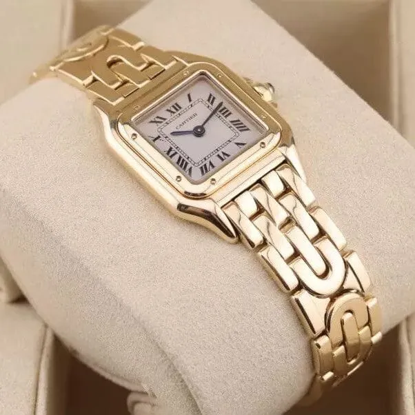 Cartier Panthere Art Deco Watch - 18k Yellow Gold - Small Women's Model