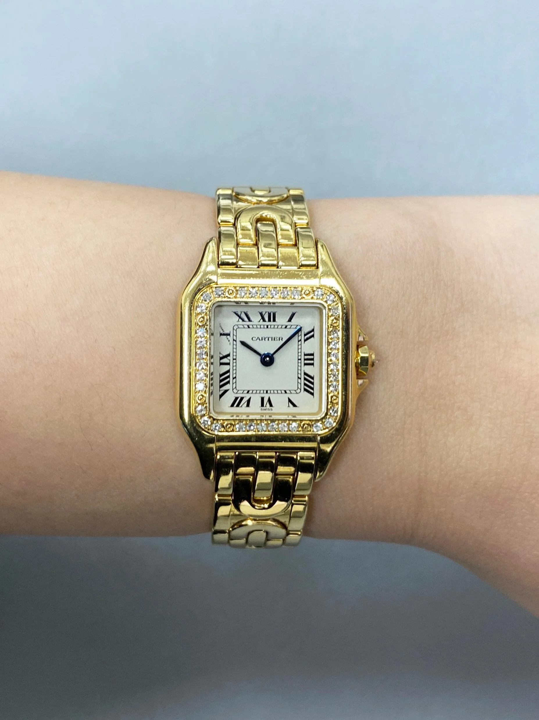 Cartier Panthere Art Deco WF3070N3 Diamond Ladies Watch