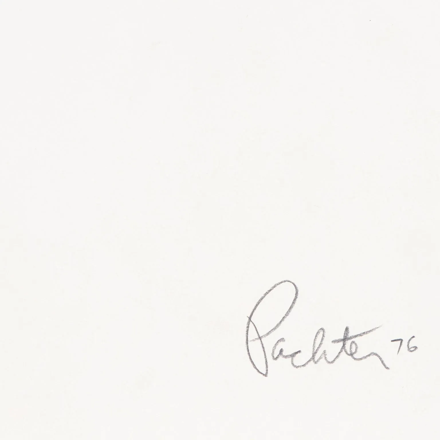 CHARLES PACHTER "QUEEN WITH HORSE" DRAWING, 1976
