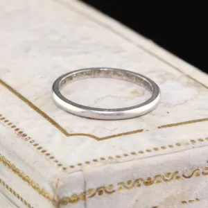 Circa 1951 - Vintage Estate Platinum Wedding Band