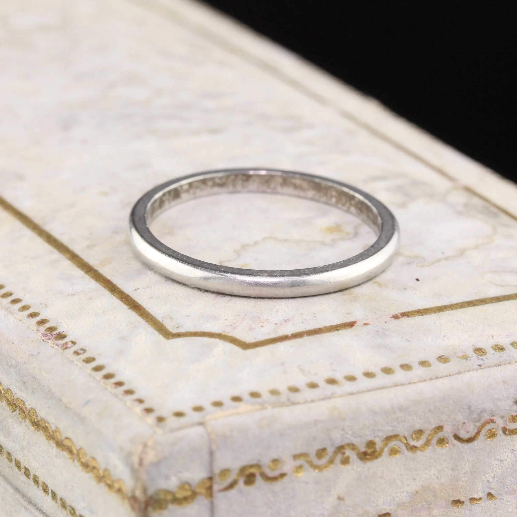 Circa 1951 - Vintage Estate Platinum Wedding Band