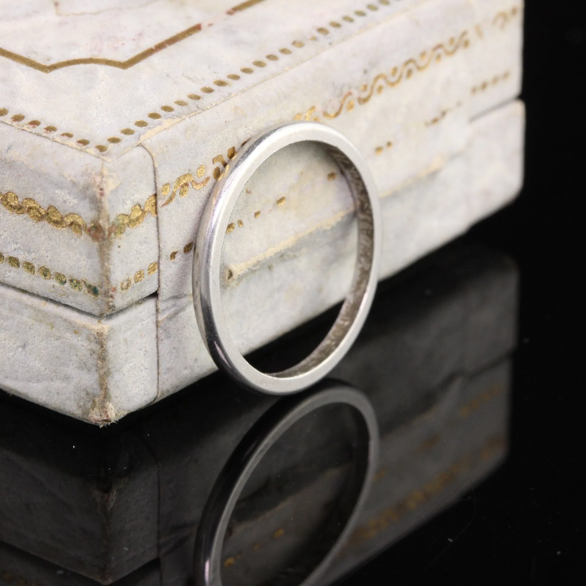 Circa 1951 - Vintage Estate Platinum Wedding Band