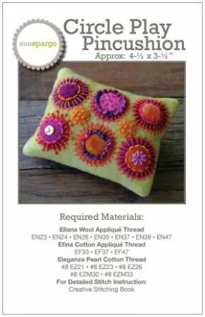 Circle Play Wool Pincushion Pattern
