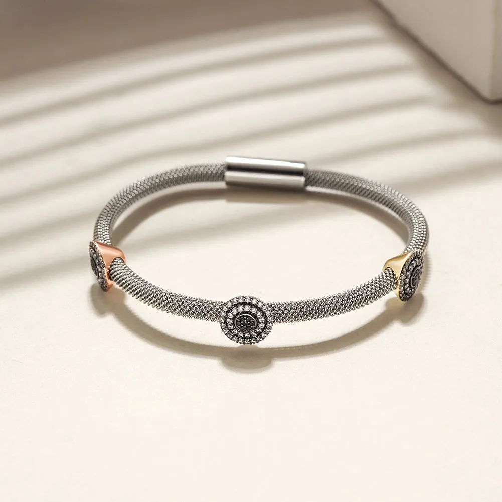 Classic 3-Tone Station Bangle