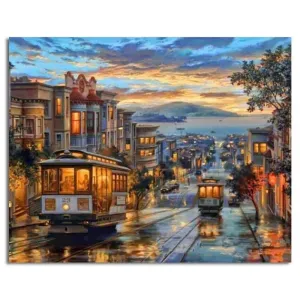 Classical City Number Painting