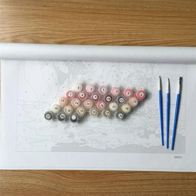 Classical City Number Painting