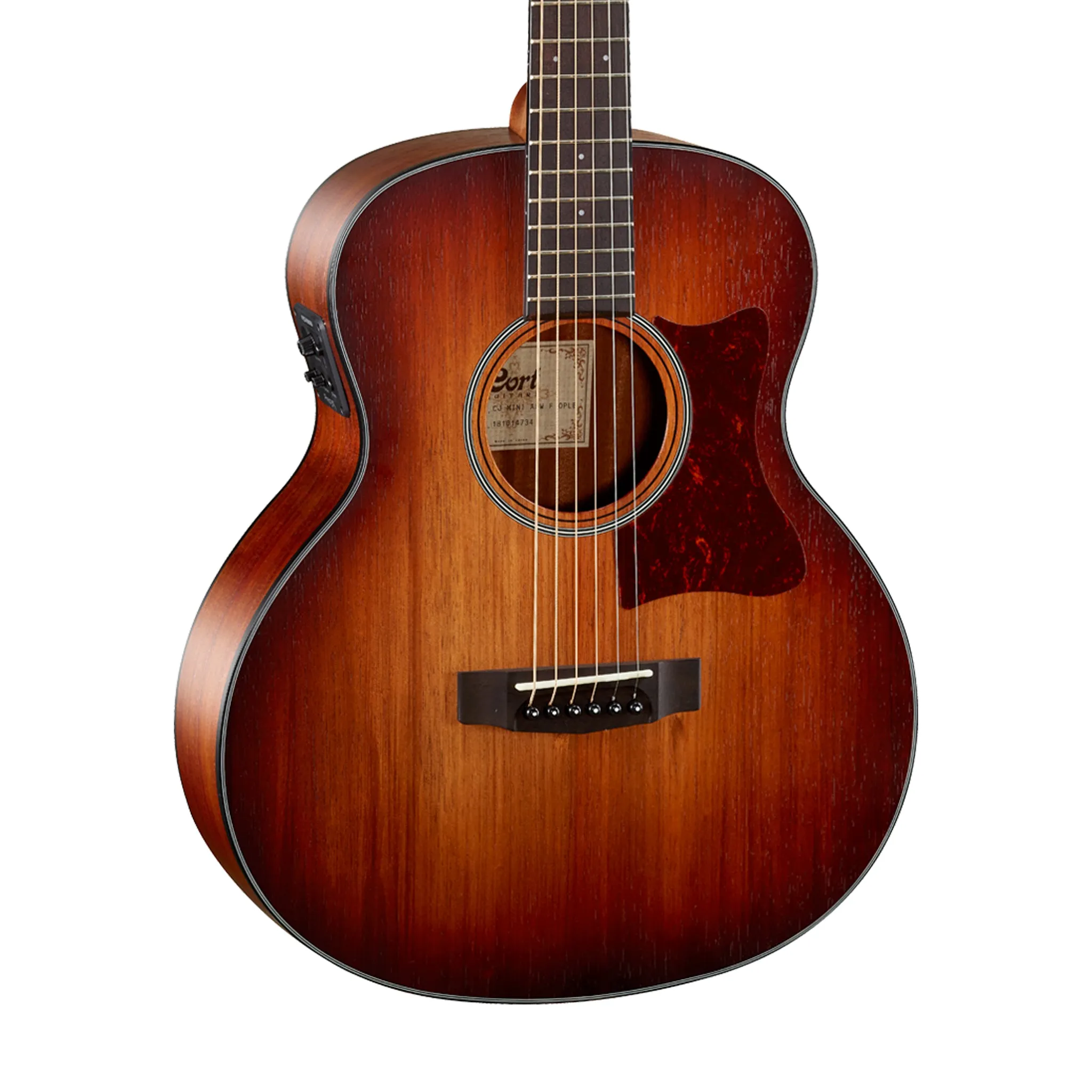 Cort Little-CJ-Blackwood-OPLB Acoustic Guitar w/Bag, Open Pore Light Burst