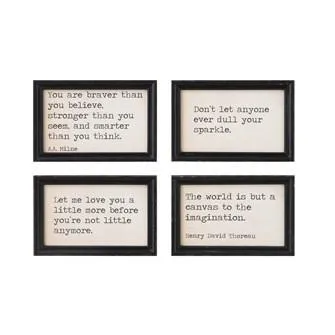 Creative Co-Op Motivational Wood Wall Decor