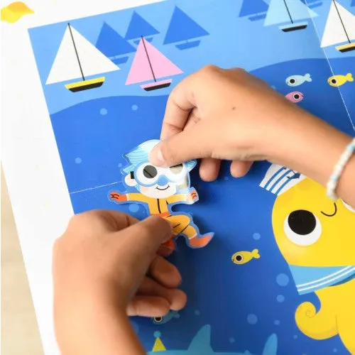 Creative Sticker Poster Sea