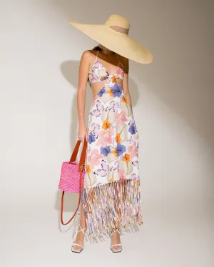 Cut Out Halter Maxi Dress