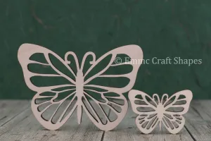Cutout butterfly design wooden craft shapes - plywood