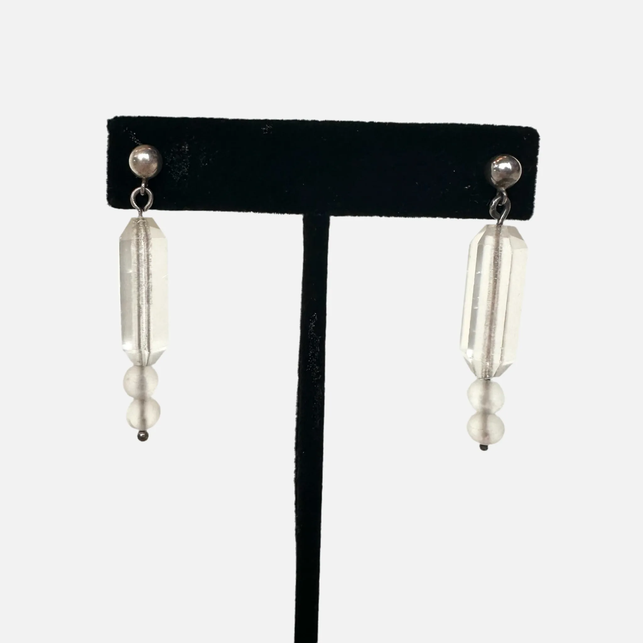 Czech Glass and Sterling Earrings (52)