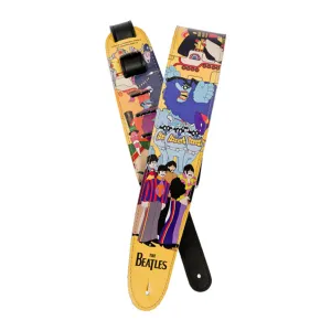D'Addario 2.5inch Beatles Guitar Strap, Yellow Submarine
