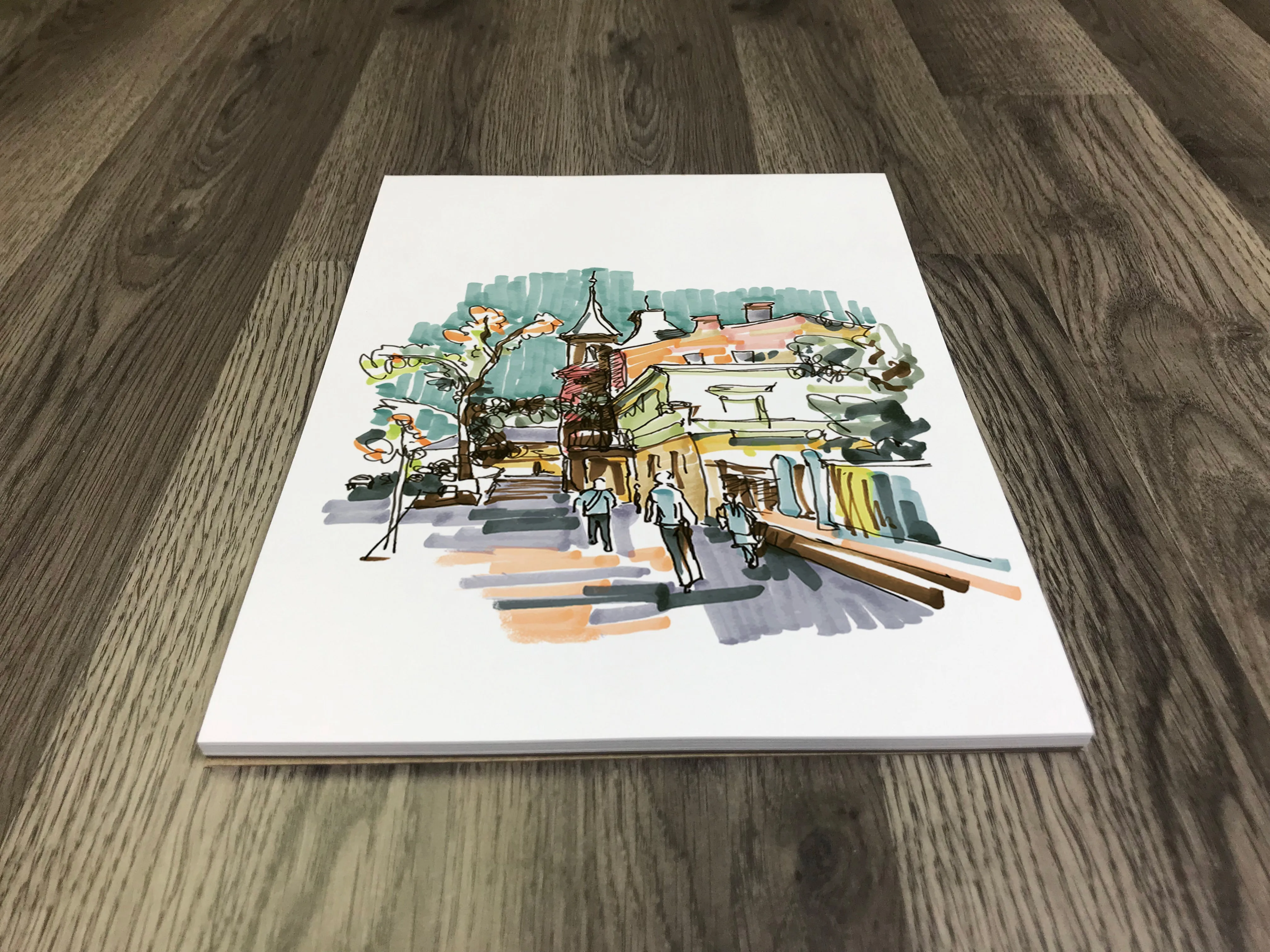 Design Ideation SKETCH PAD : Removable Sheet. Multi-Media. (8.5" x 11") PAD-2550-TS