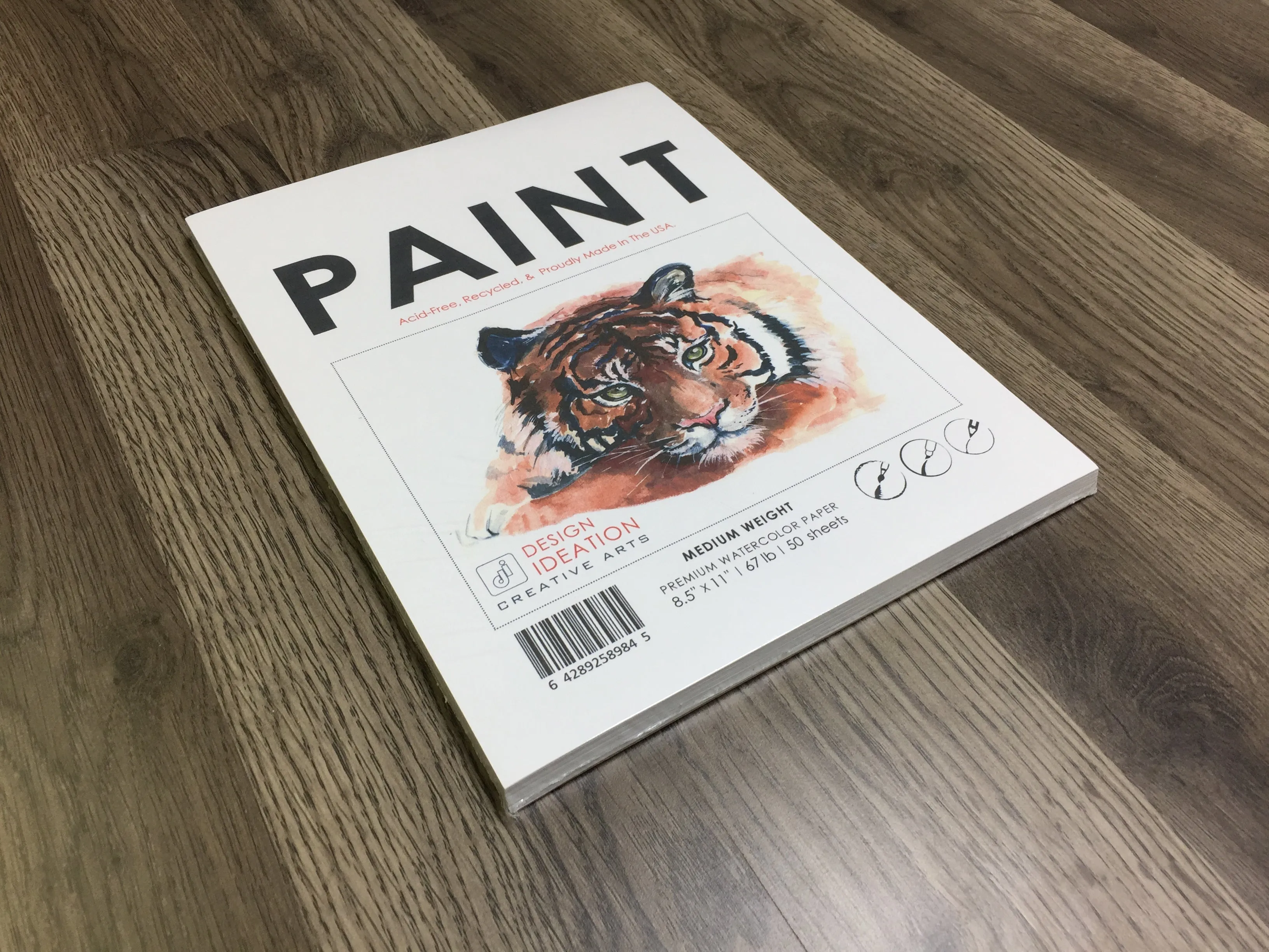Design Ideation WATERCOLOR Paper : Multi-media. Loose Sheet Pack. (8.5" x 11") LP-PM