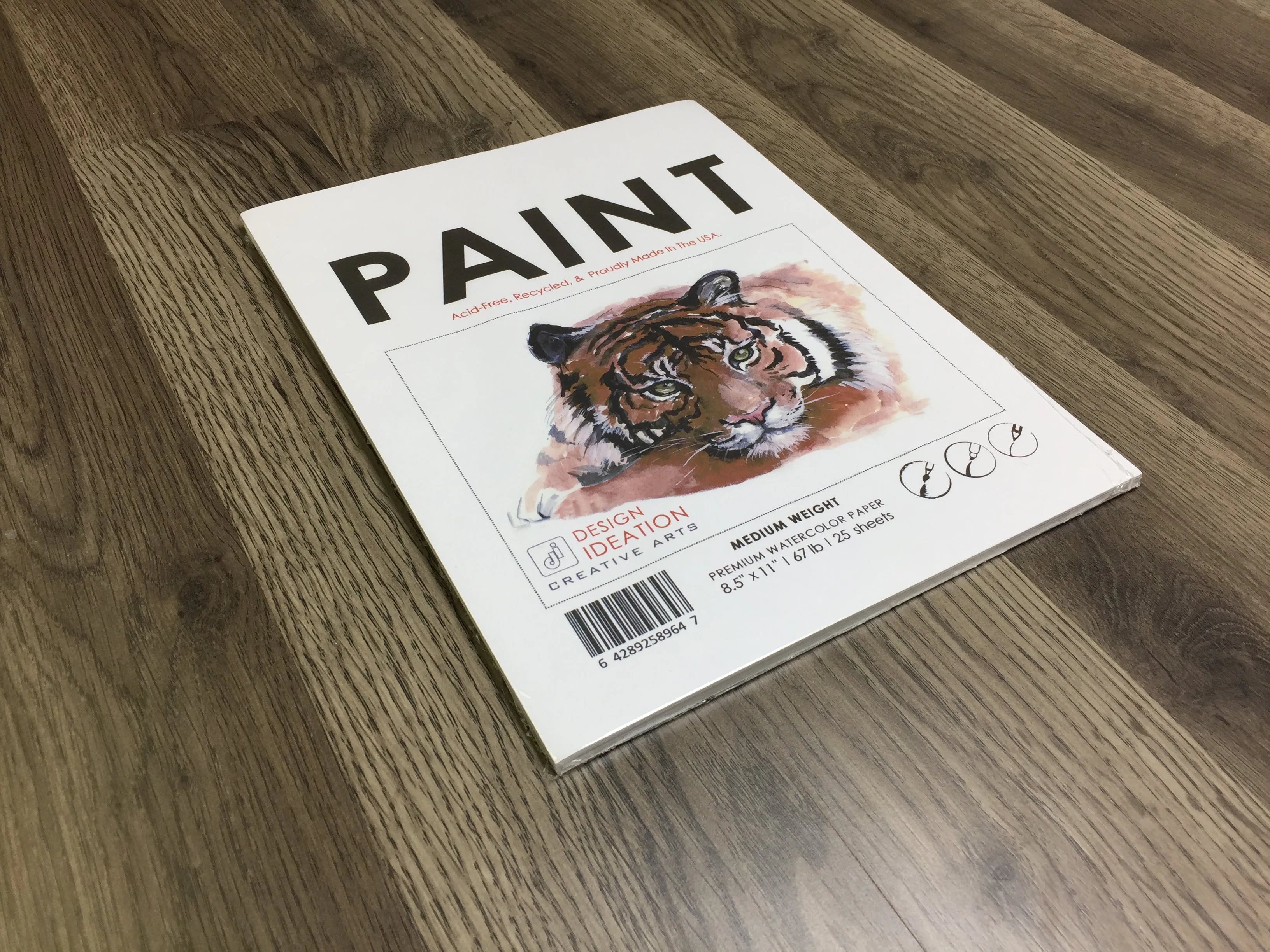 Design Ideation WATERCOLOR Paper : Multi-media. Loose Sheet Pack. (8.5" x 11") LP-PM