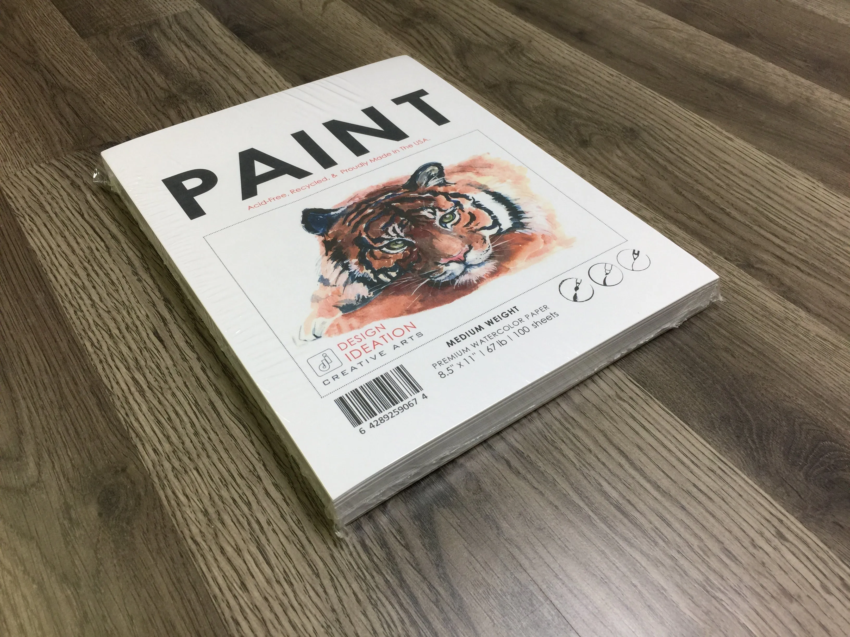Design Ideation WATERCOLOR Paper : Multi-media. Loose Sheet Pack. (8.5" x 11") LP-PM