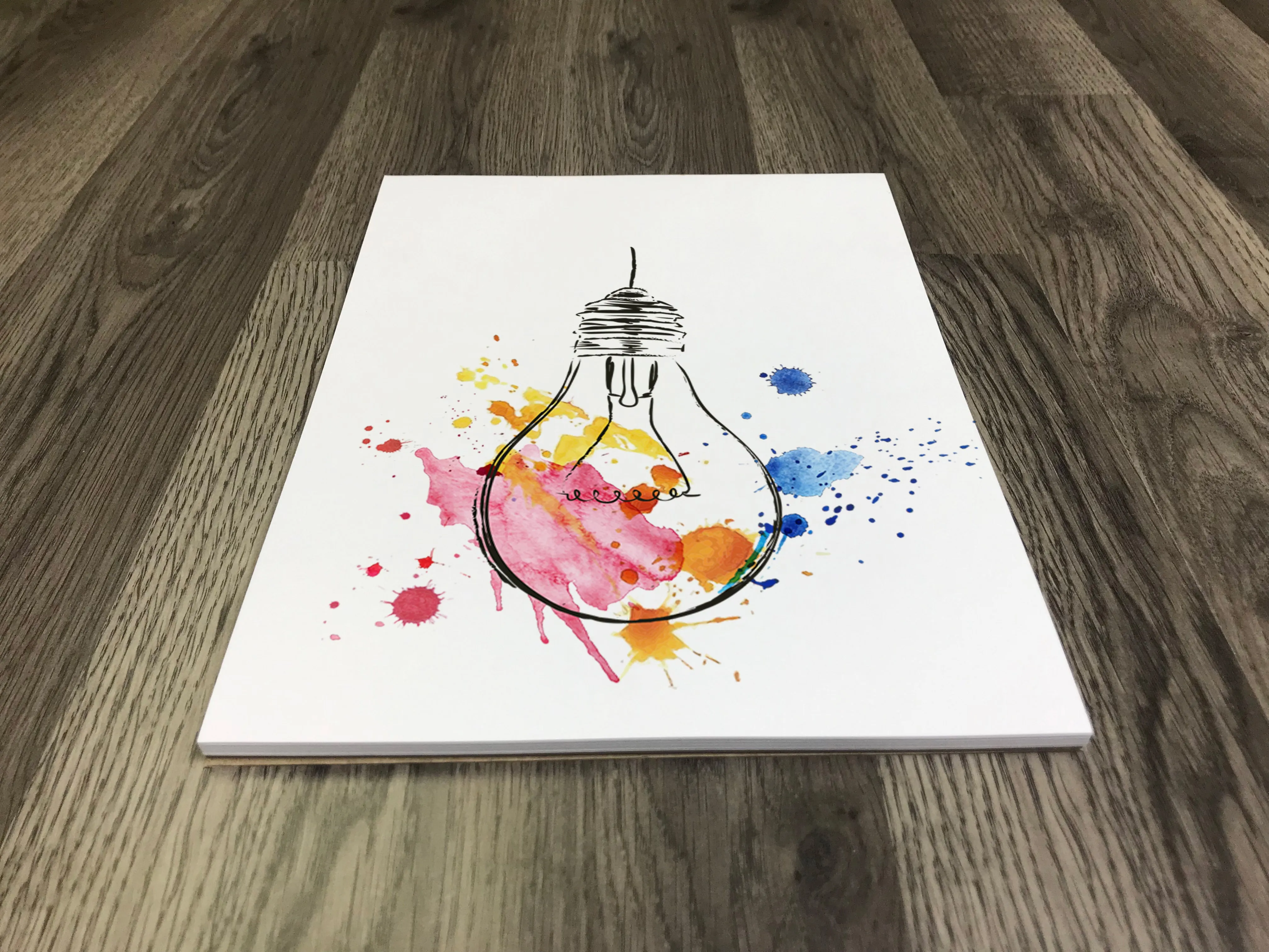 Design Ideation WATERCOLOR Paper : Multi-media. Loose Sheet Pack. (8.5" x 11") LP-PM