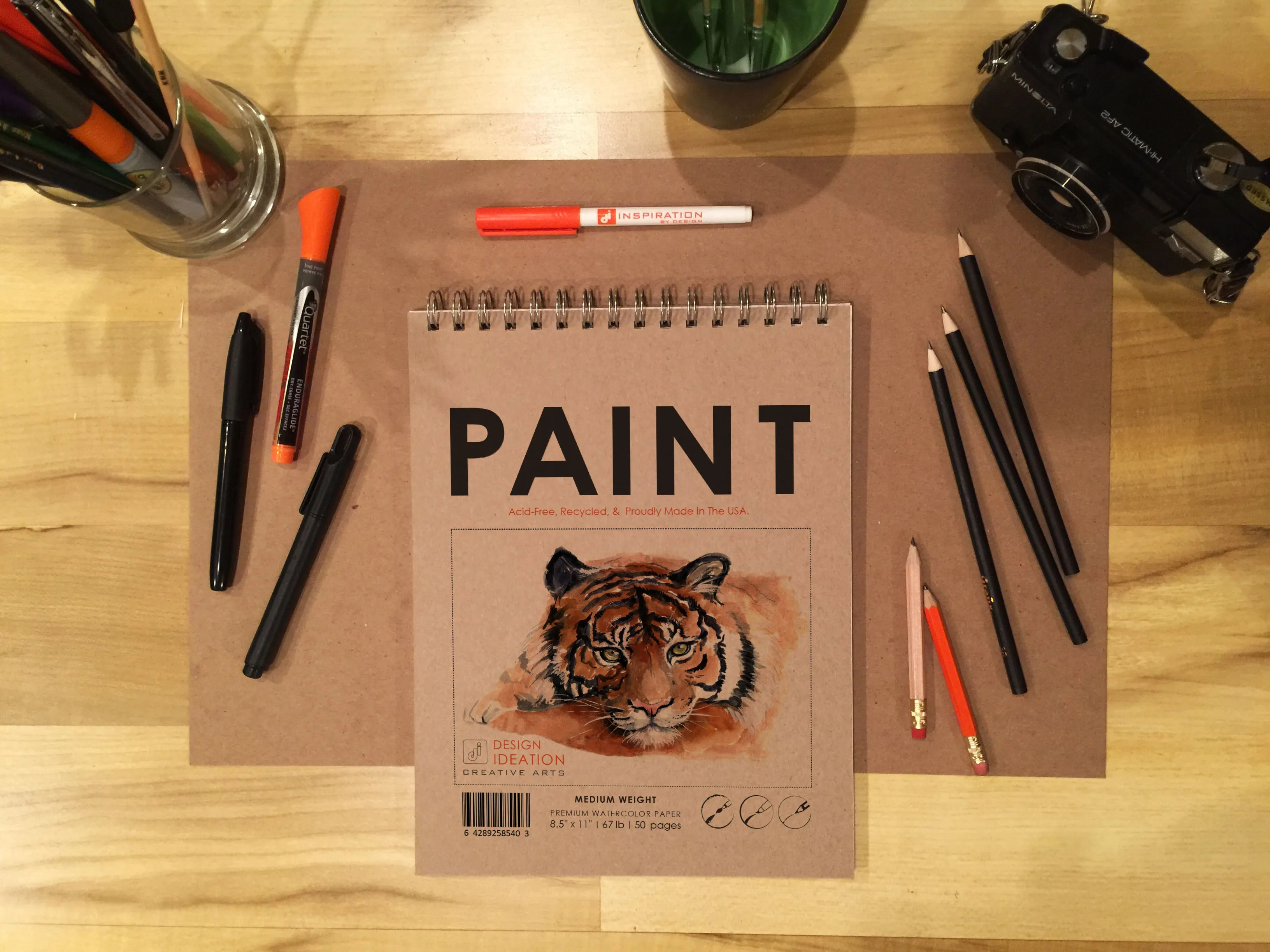 Design Ideation WATERCOLOR. Wire Bound Sketchbook. Multi-Media. (8.5" x 11") WB-2550-TS
