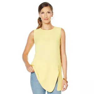 DG2 by Diane Gilman Women's Asymmetric Sleeveless Blouse