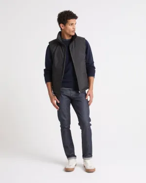 Down waistcoat in waterproof technical fabric
