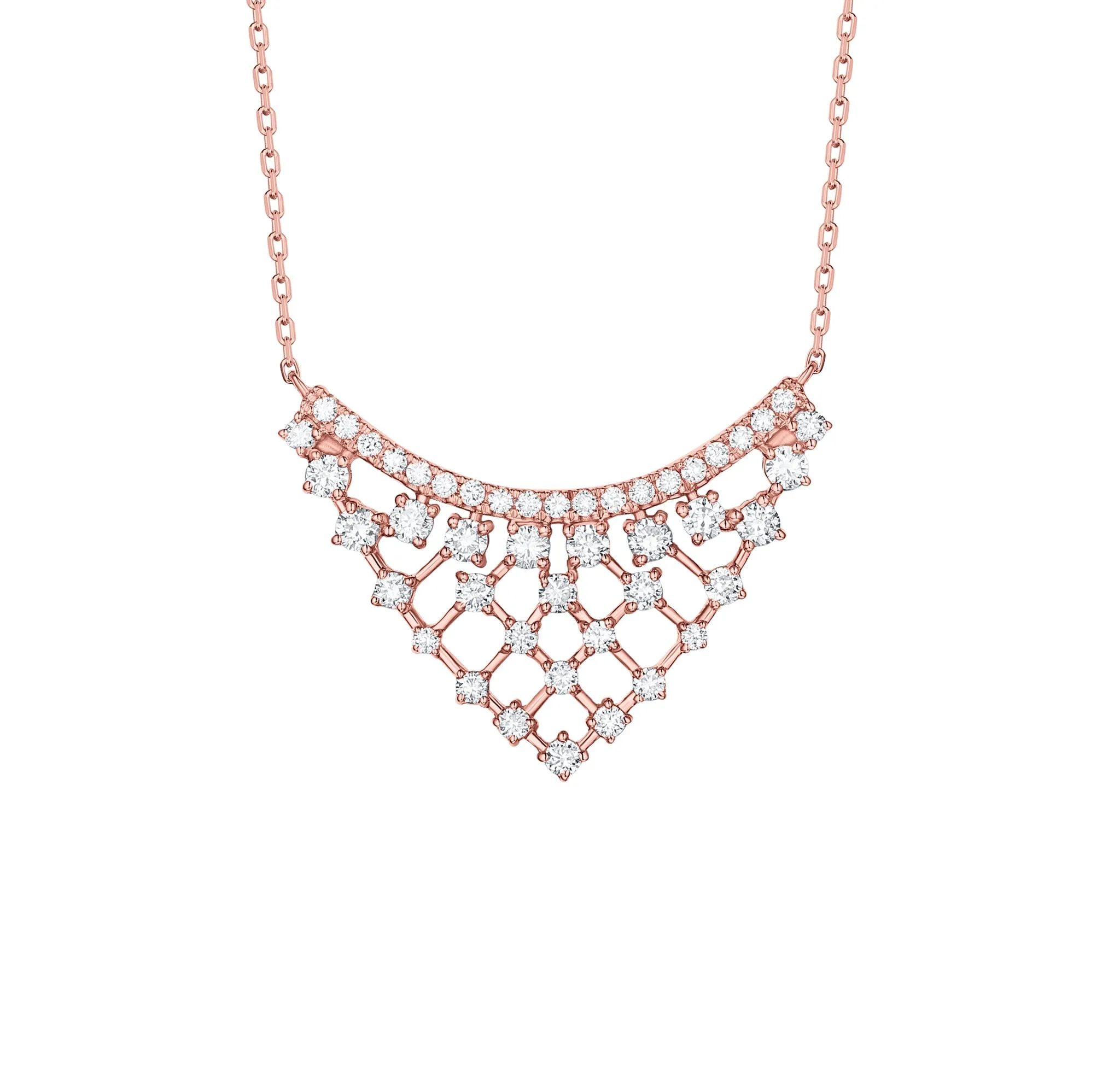drizzle 0.77ct lab grown diamond Necklace <br> NL-00232WHT