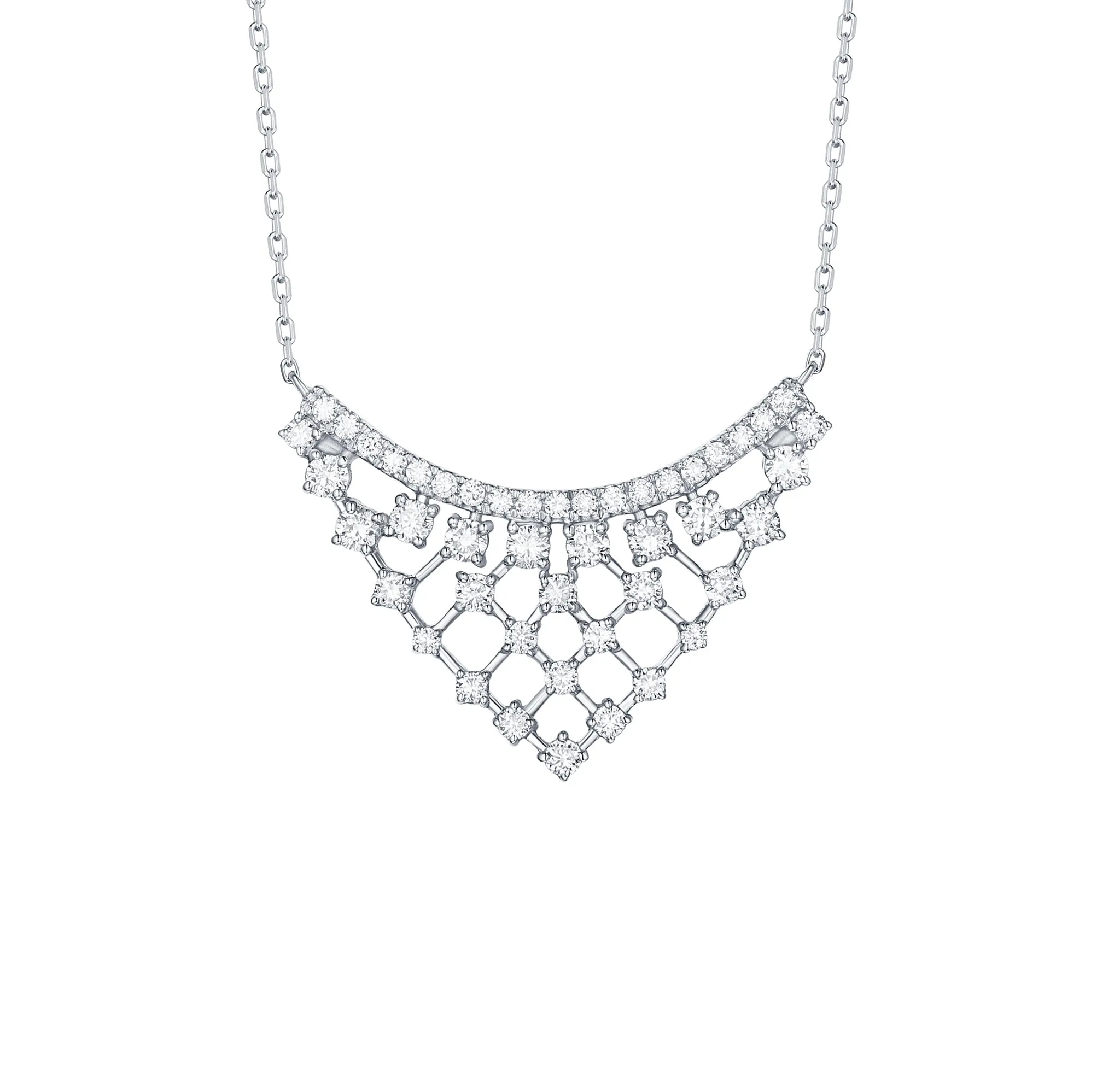 drizzle 0.77ct lab grown diamond Necklace <br> NL-00232WHT