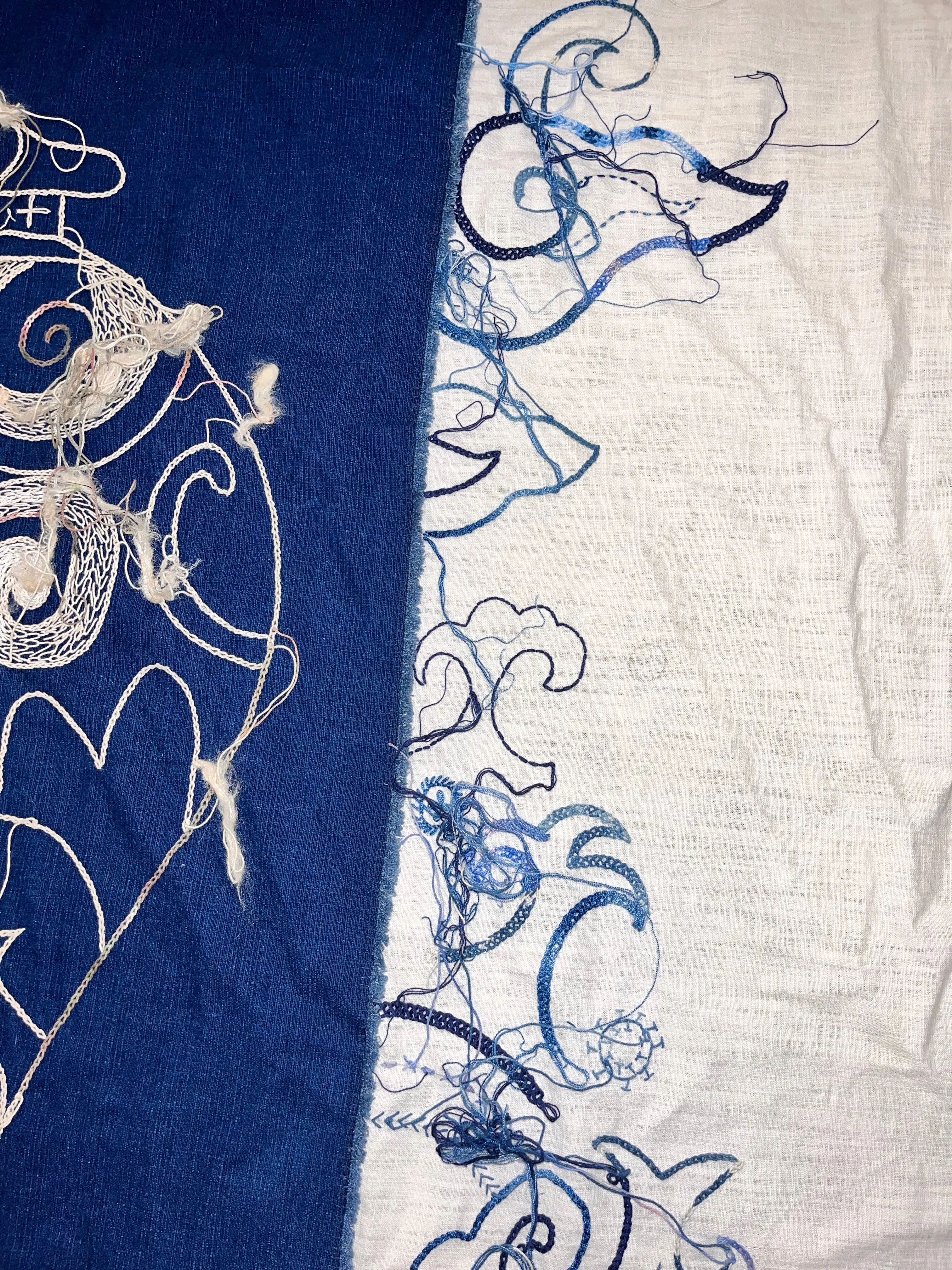 Duo Vases Threadwork Tapestry