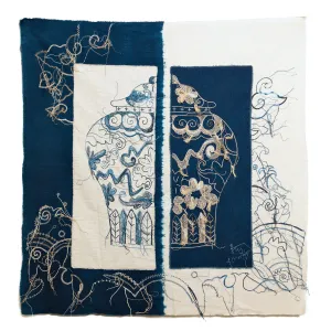 Duo Vases Threadwork Tapestry