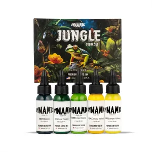 DYNAMIC TATTOO INK JUNGLE 1OZ COLOR SET