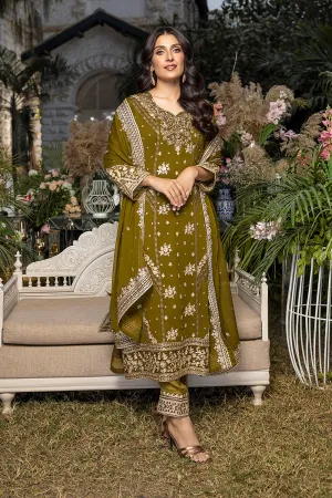 Eden Glow | Azure Luxe Embroidered 3pcs Collections 2023