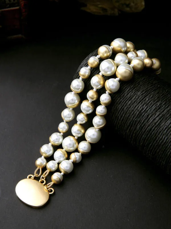 Elegant Glass Pearl Bracelet