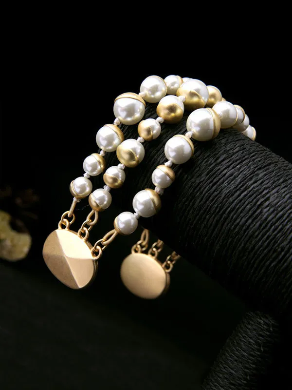 Elegant Glass Pearl Bracelet