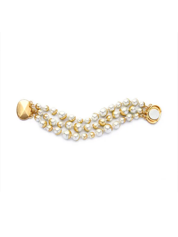 Elegant Glass Pearl Bracelet