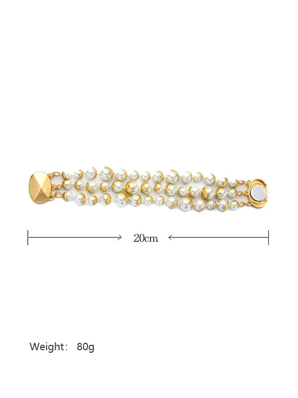 Elegant Glass Pearl Bracelet