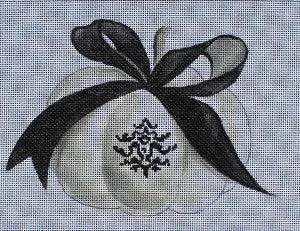 Elegant Pumpkin with Ribbon