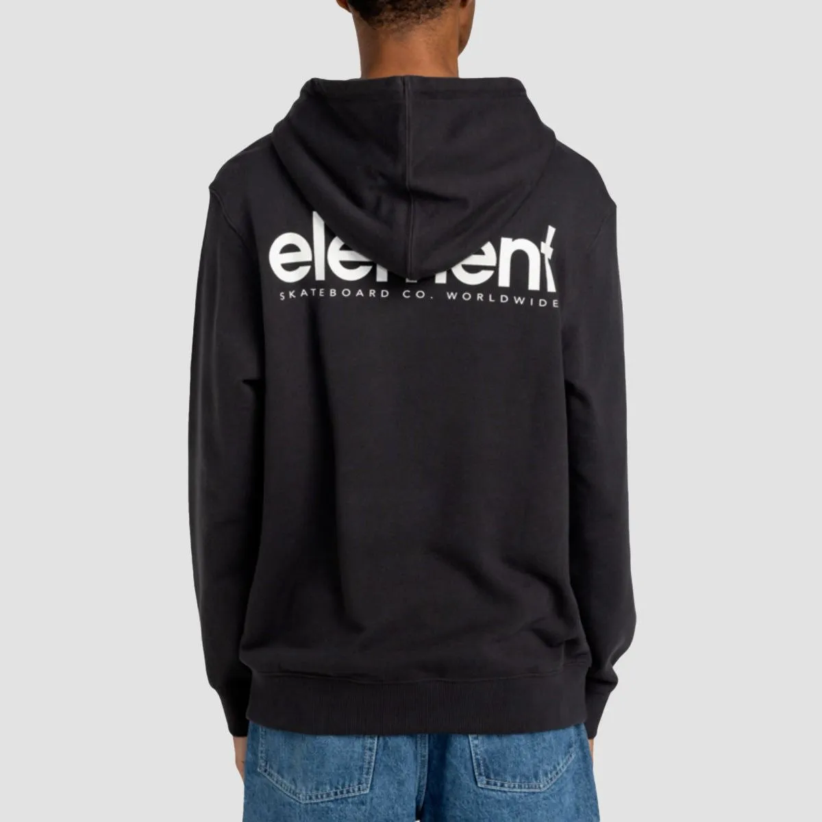 Element Simple Logo Pullover Hoodie Off Black
