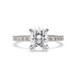 Eliza Oval Cut Moissanite Engagement Ring
