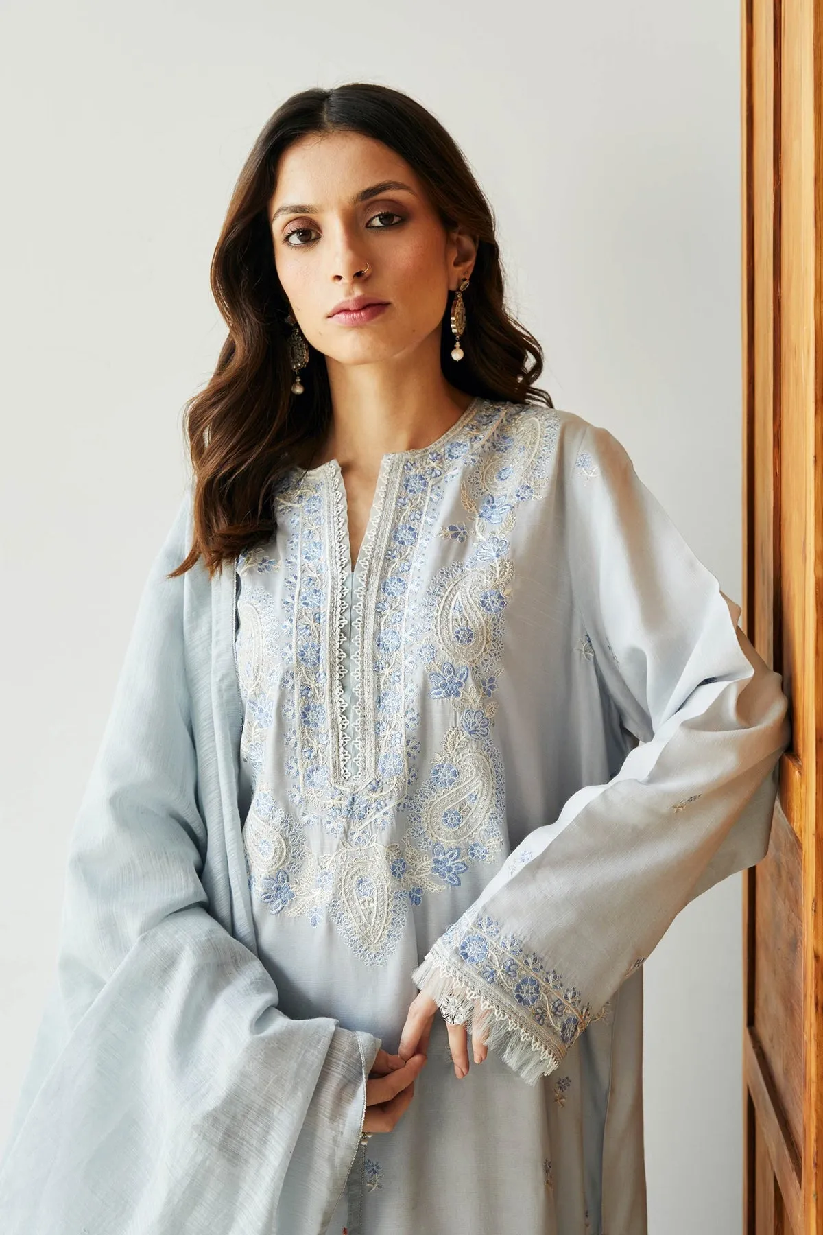 Embroidered Pakistani Salwar Kameez Suit with Dupatta
