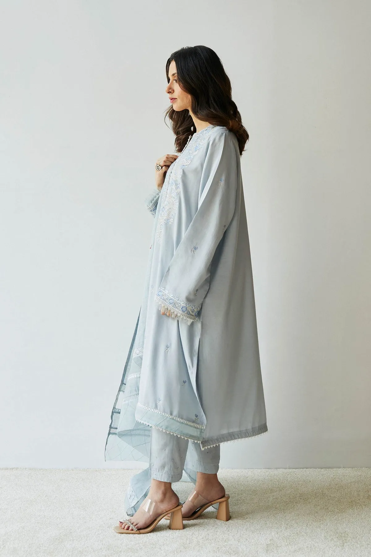 Embroidered Pakistani Salwar Kameez Suit with Dupatta