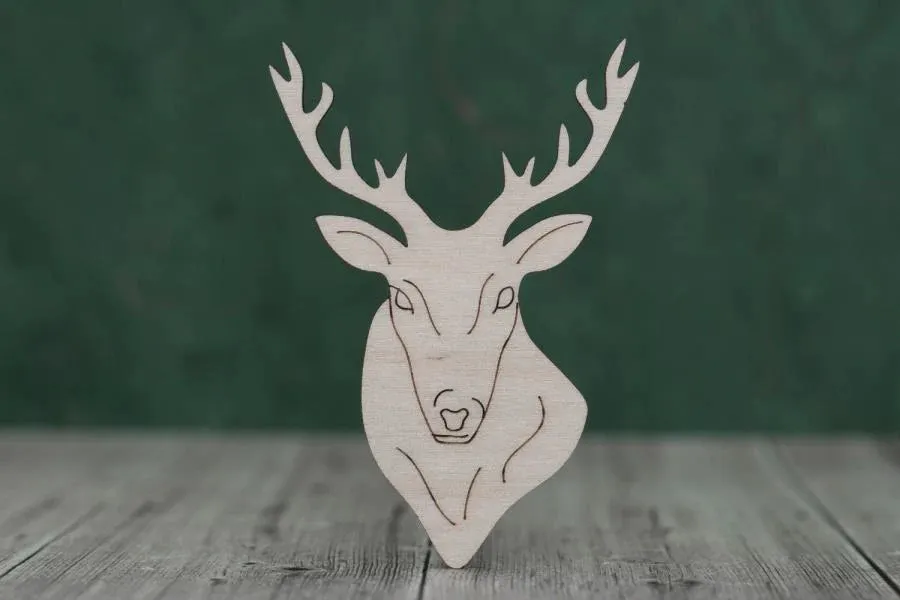 Engraved stag head - 4mm Plywood