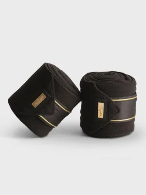 Equestrian Stockholm Polo Bandages Black Gold