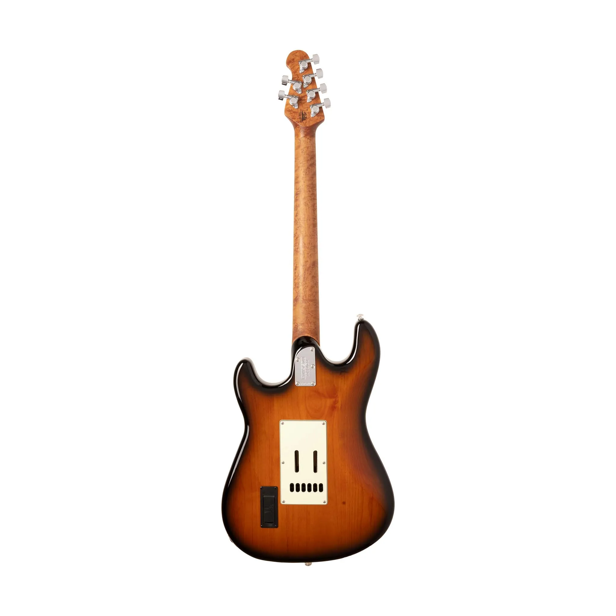 Ernie Ball Music Man Cutlass RS HSS Electric Guitar, Maple FB, Vintage Tobacco