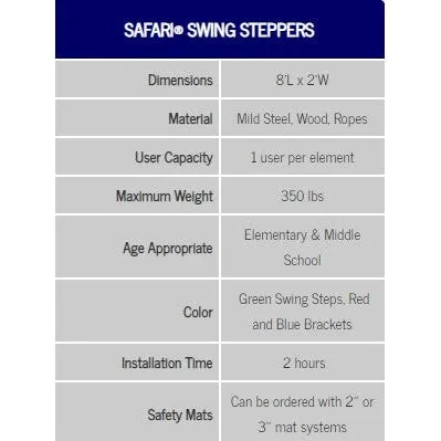 Everlast Climbing Safari® Swing Steppers
