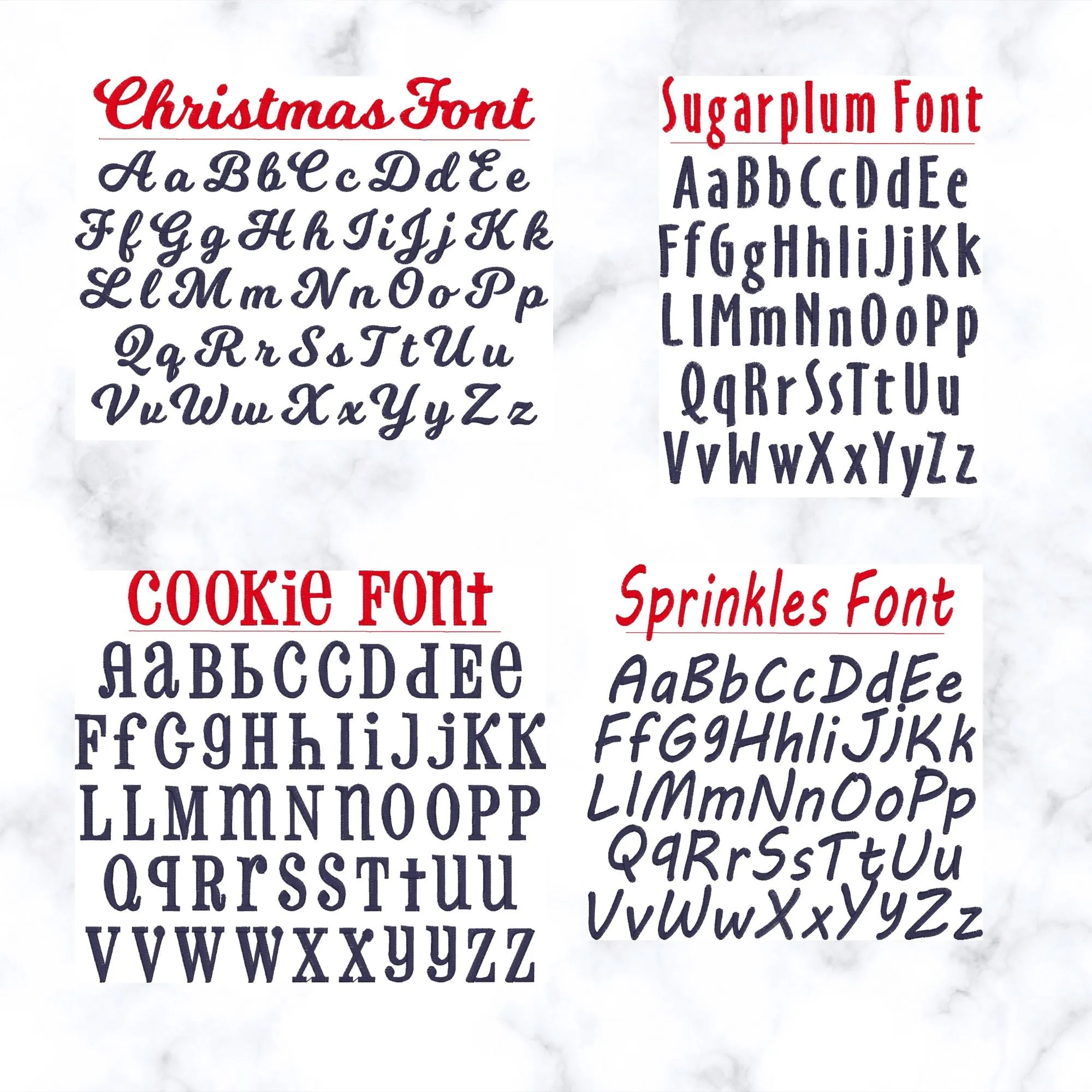 Extra Large Personalized Long Custom Embroidered Family Knit Christmas Stockings
