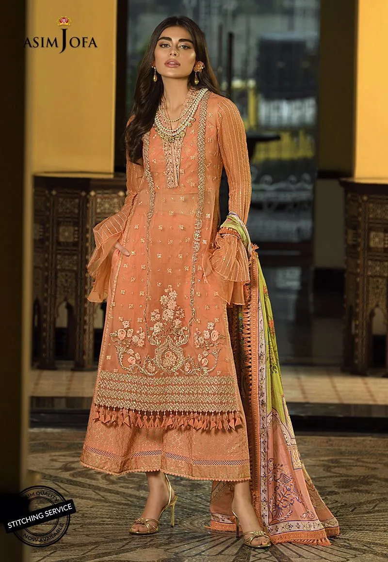 Fancy Eid Lawn Dress with Embroidery #M0084