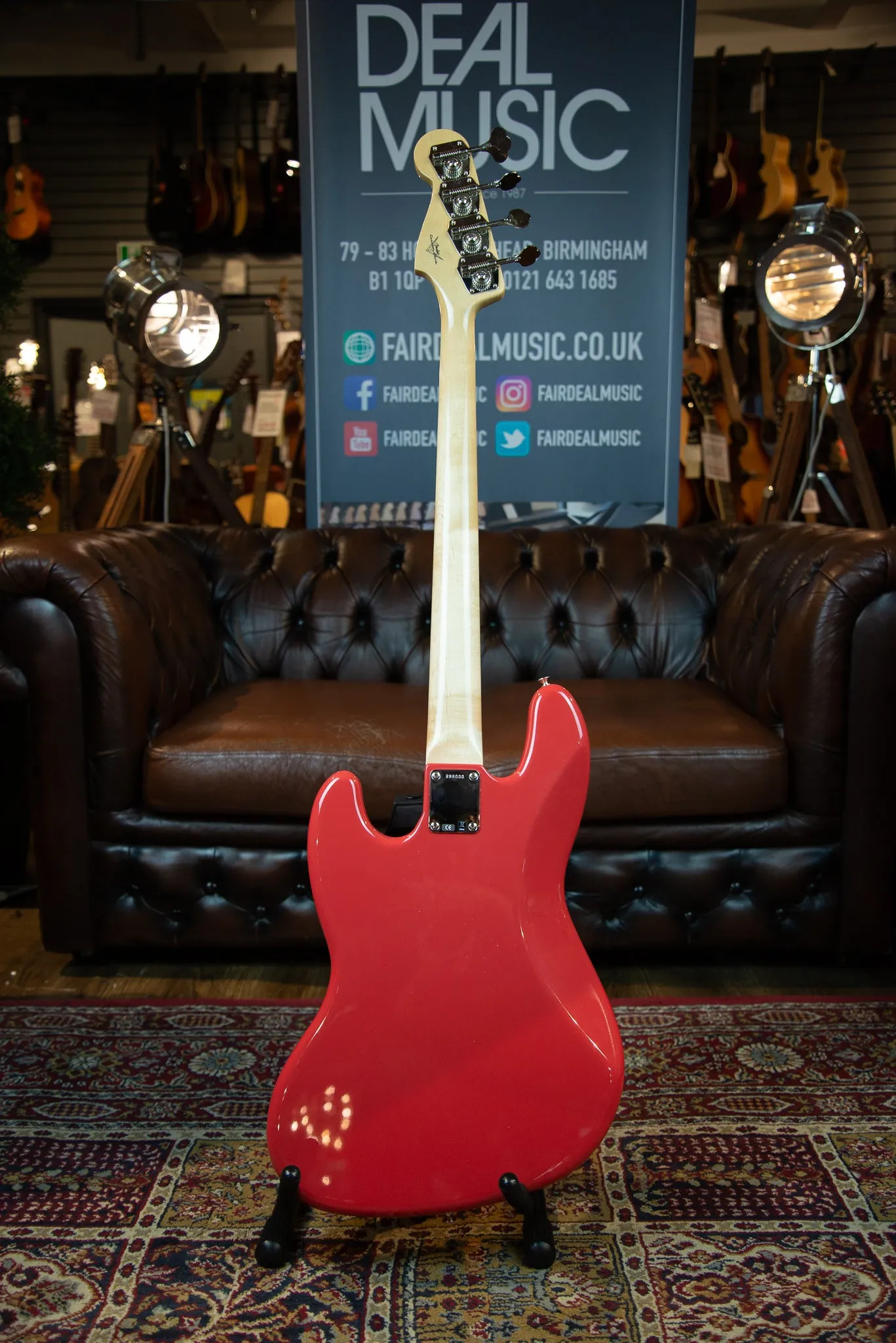 Fender 1964 NOS Custom Shop Jazz Bass Fiesta Red, USED