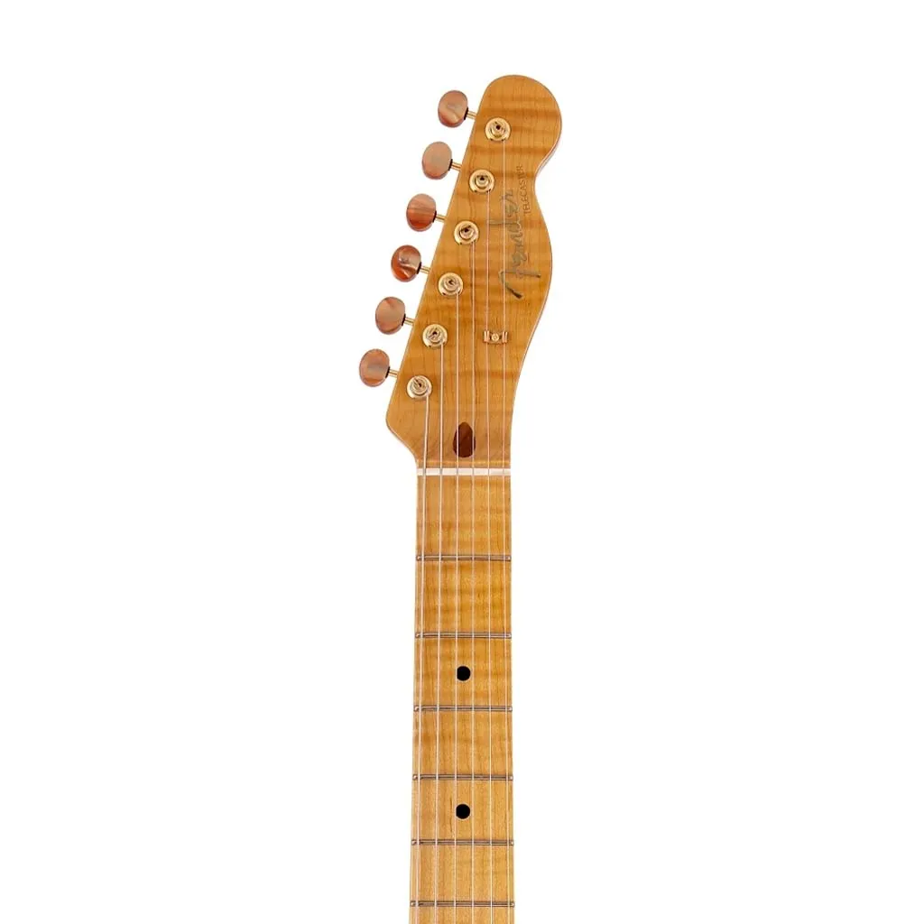 Fender 2021 MIJ Ltd Collection F Hole Telecaster Thinline Guitar w/Case, Vintage Natural