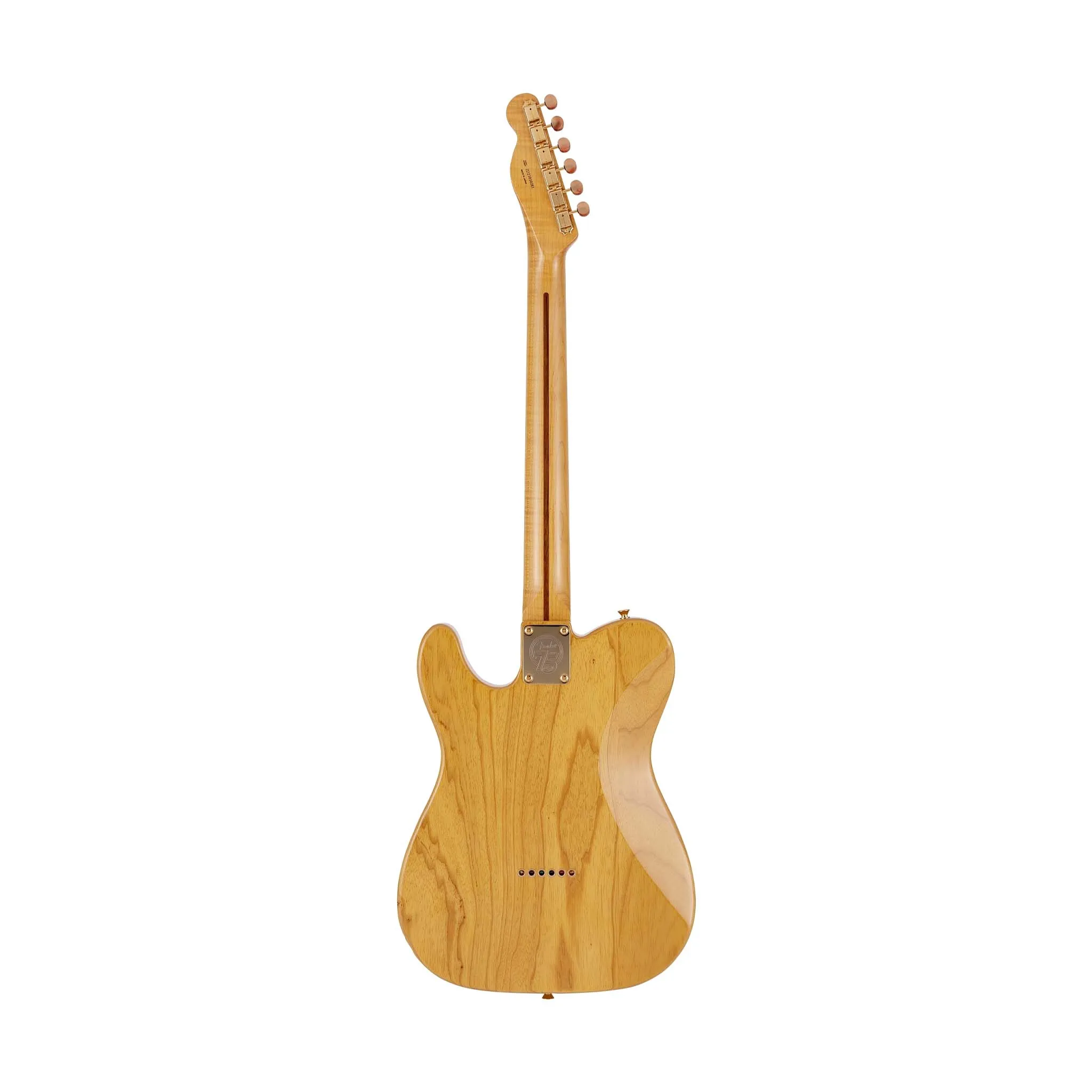 Fender 2021 MIJ Ltd Collection F Hole Telecaster Thinline Guitar w/Case, Vintage Natural