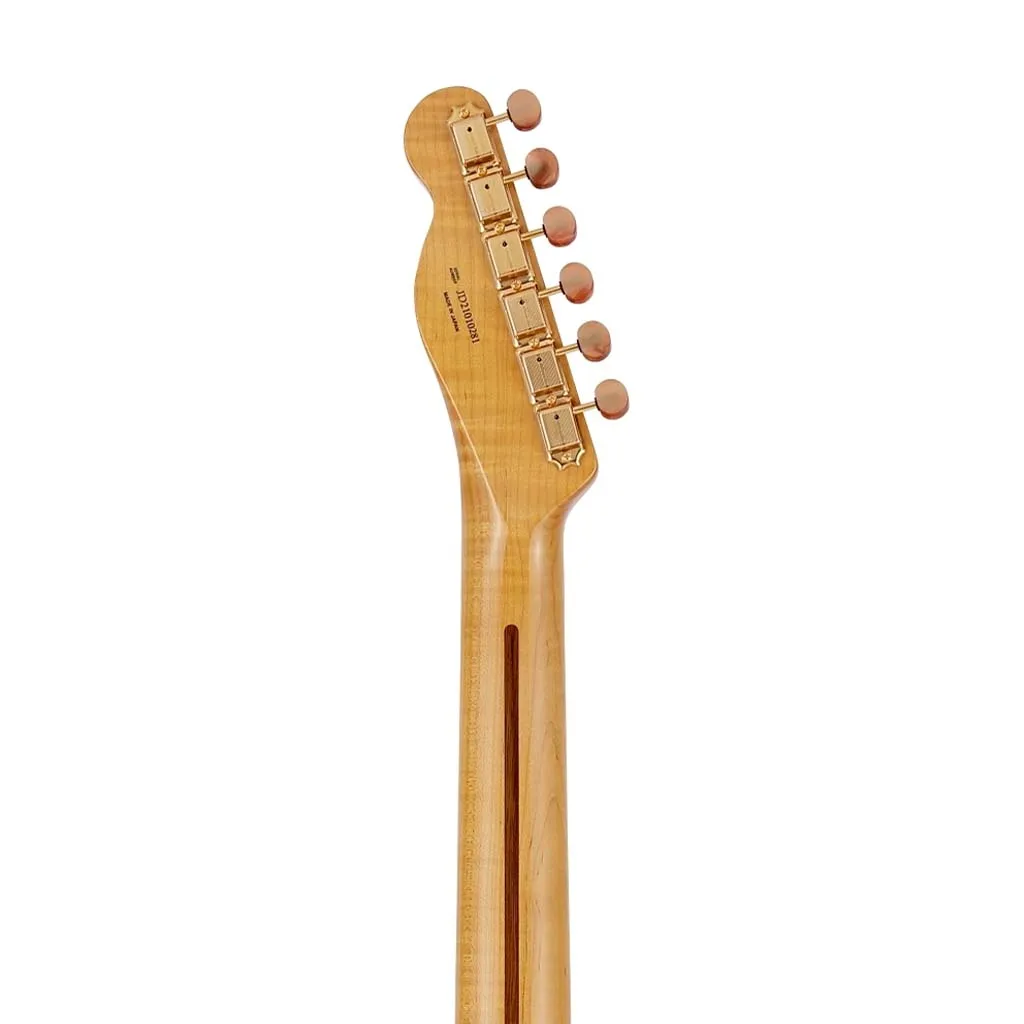 Fender 2021 MIJ Ltd Collection F Hole Telecaster Thinline Guitar w/Case, Vintage Natural